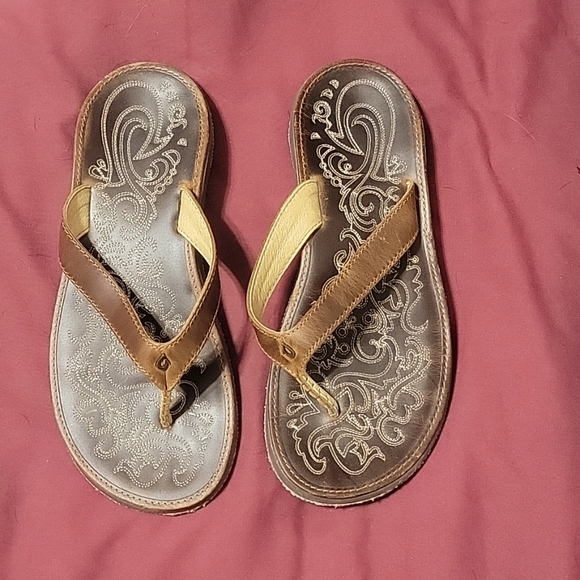 Women's OluKai leather sandals - Picture 1 of 5